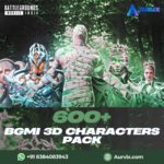 600+ BGMI 3D Characters Render Pack