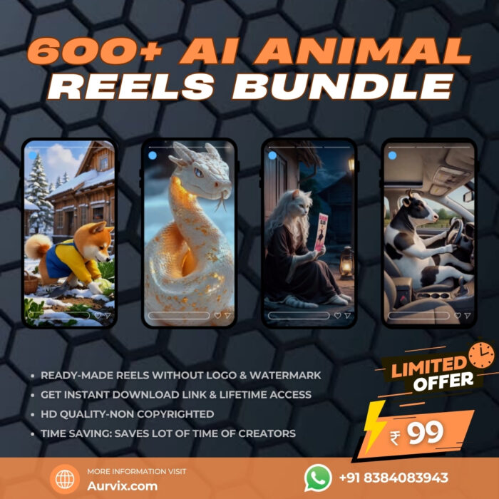 600+ Ai Animal Reels Bundle - Image 1